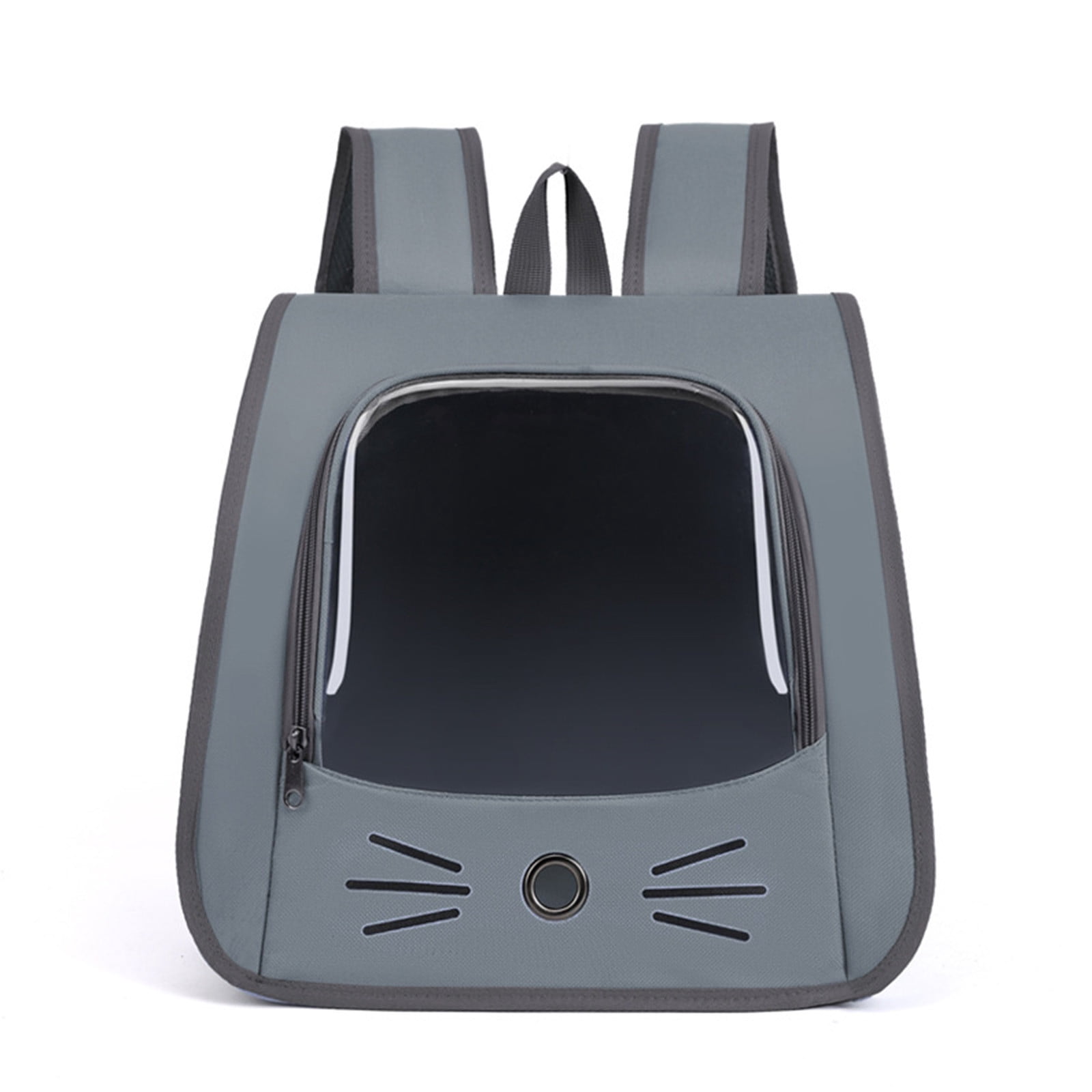 Cat Backpack Carrier, Breathable Cat Carrier Large Space Bubble Pet Backpack for Kitty Small Dog up to 12lbs, Transparent for Travel Hiking Gray