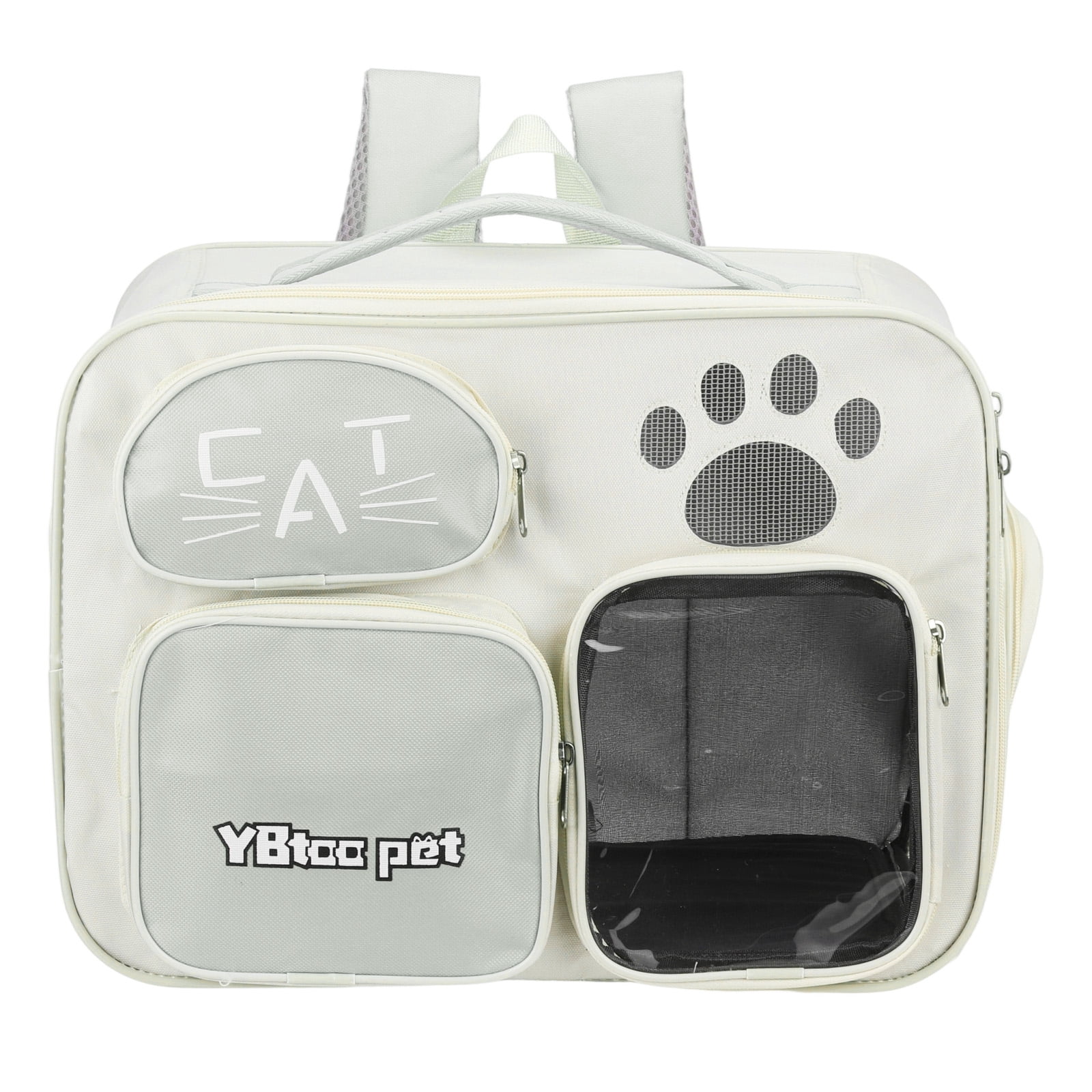 Uxcell Cat Backpack Carrier, Breathable Dog Backpack for Cats or Small Dogs Gray