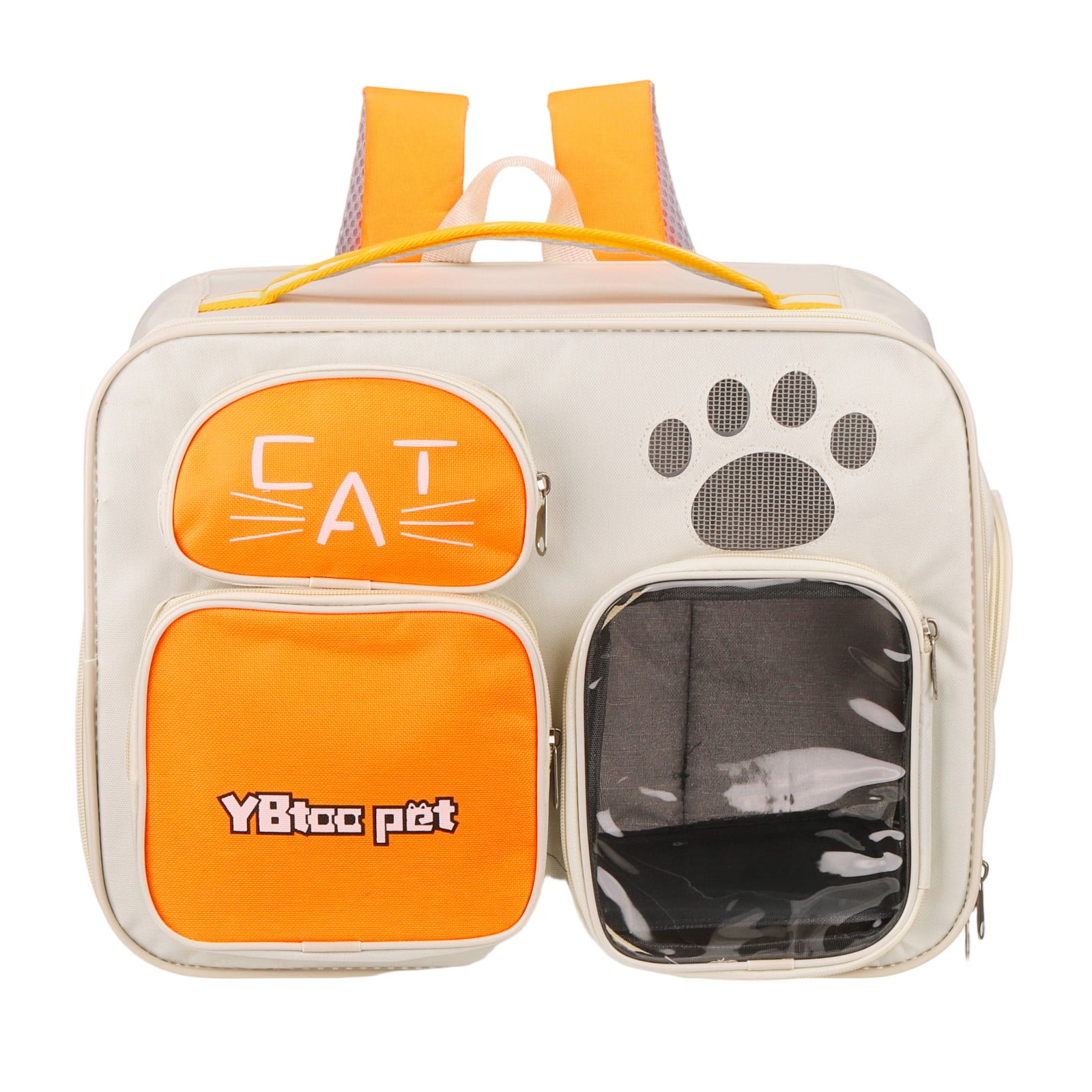 Uxcell Cat Backpack Carrier, Breathable Dog Backpack for Cats or Small Dogs Yellow