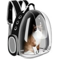 thumbnail image 1 of Cat Backpack Carrier Bubble Bag, Space Capsule Pet Carrier for Small Dogs and Cats, Clear Bubble Backpack for Hiking, Travel and Outdoor Use - Black, 1 of 7