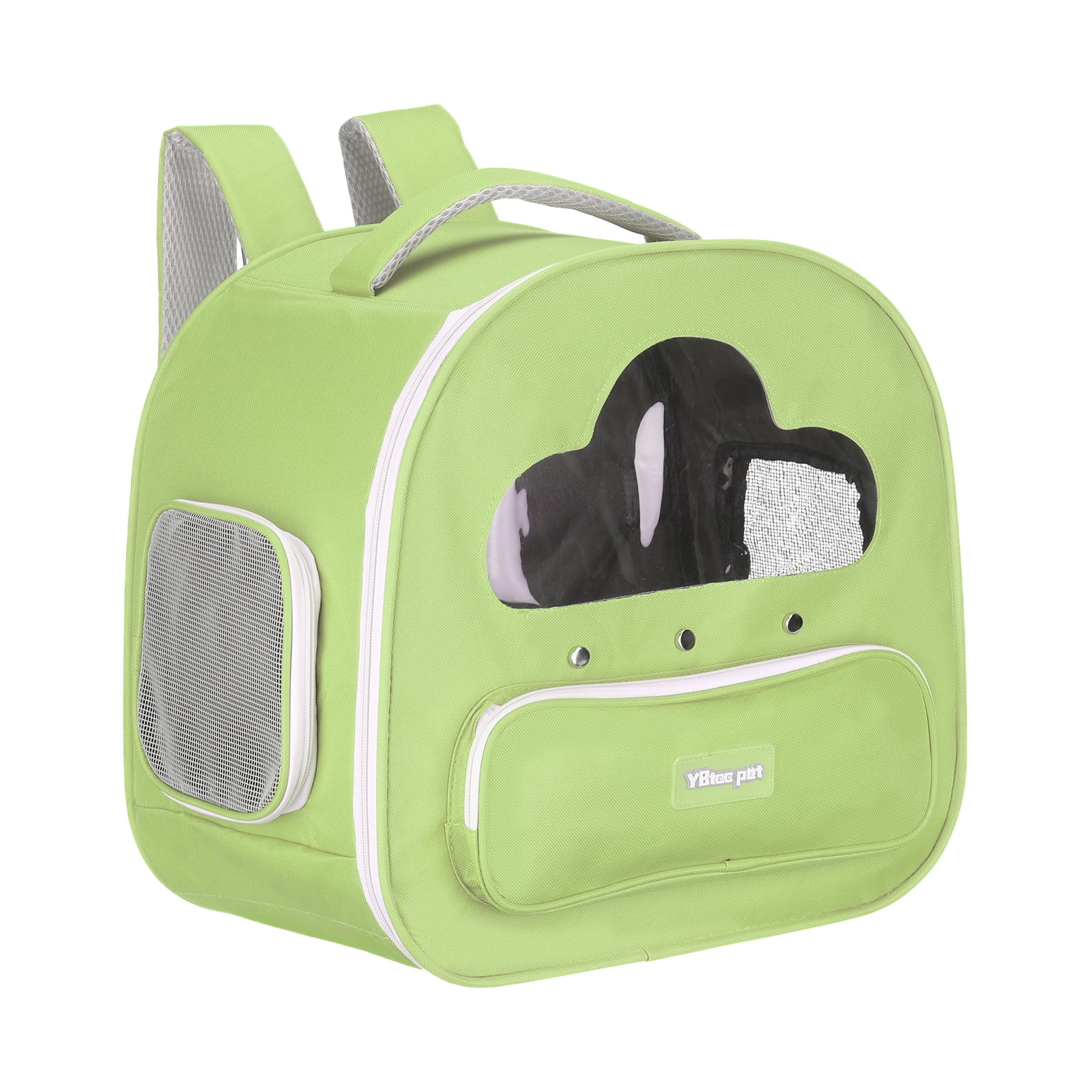 Cat Backpack Carrier, Large Space & Breathable, Pet Hiking Travel Backpack for Cats Green