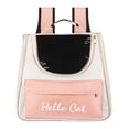 thumbnail image 1 of Uxcell Cat Backpack Carrier, Large Space Ventilated Mesh Design for Cats or Small Dogs (Pink, 14.6"x9.8"x13.4"), 1 of 7