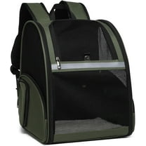 Cat Backpack Carrier, Mesh Small Cat Carrier Backpack Airline Approved Pet Carriers for Medium Small Dog Puppy Kitten Bunny up to 15lbs Pet Bag for Travel Walking Hiking Outdoor (Gray)