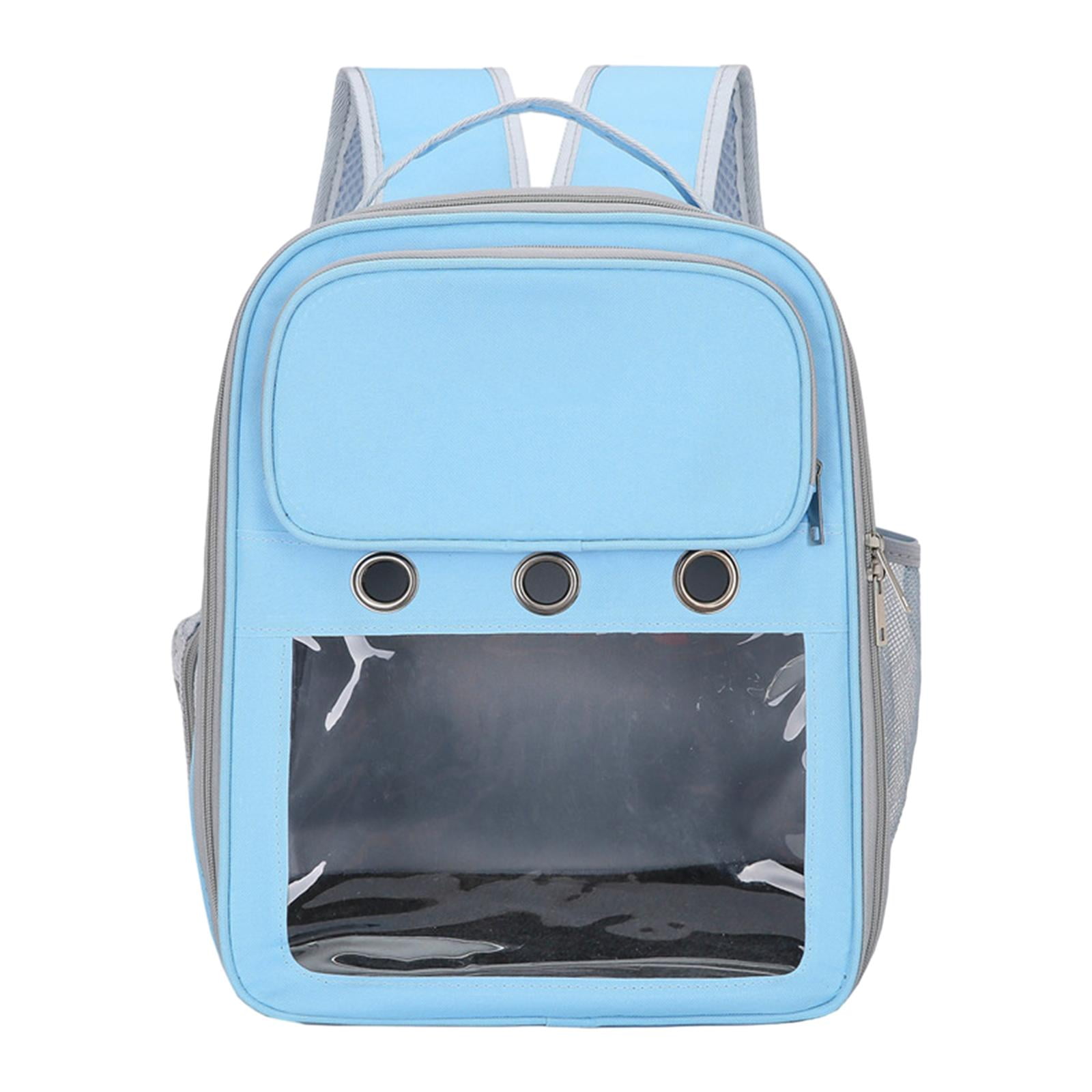 Cat Backpack Carrier Pet Hiking Backpack for Small Medium Dogs Cats Oxford Cloth Clear Window Carrying Bag for Camping