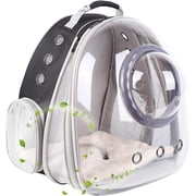 Cat Backpack Carrier, Space Capsule Astronaut Clear Bubble Front Extension to Carry Transport Cat Small Puppy Bunny, 20 Pounds Cat Bookbag