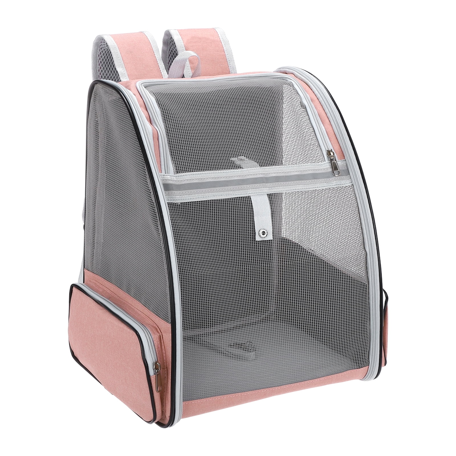 Uxcell Cat Backpack Carrier, Ventilation Mesh, Breathable Dog Carrier Backpack Pet Carrying Case (Pink) for Cats or Small Dogs Puppies, Intended for Hiking / Camping / Traveling