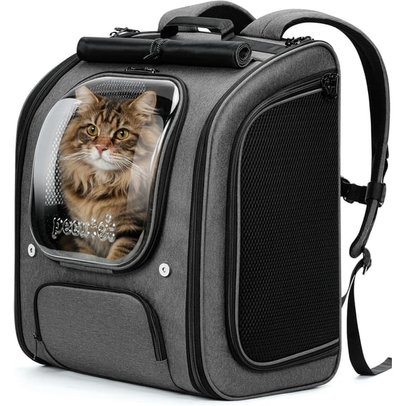 Cat Backpack Carrier XL, Large Space Cat Bubble Backpack, Breathable Cat Carrier, Shaded Dog Backpack Carrier, Ergonomic 3D Design for Travel, Hiking, Suitable for Shopping, and Vet