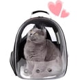 thumbnail image 1 of Cat Backpack Cats and Dogs Pet Carrier Hard Suitable for Cats Traveling Cat Bag Carrier Transparent Outdoor Waterproof Spacecraft Pet Backpack Carrier, 1 of 7