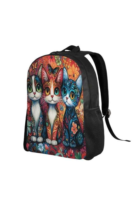 Cat Backpack Double Shoulder Backpack Durable, Spacious, Ergonomic Design for Travel, Work & Outdoor Use