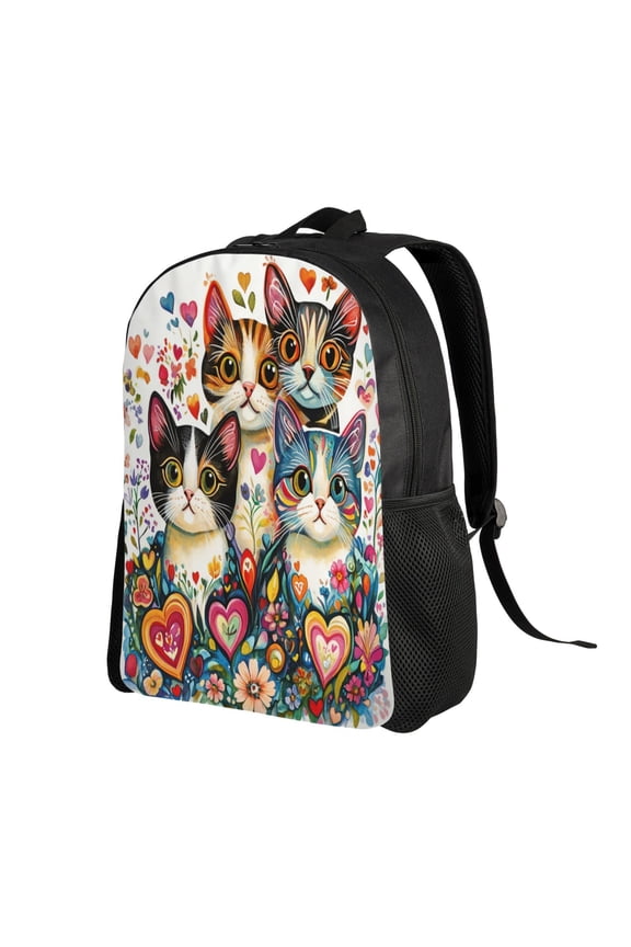 Cat Backpack Double Shoulder Backpack Durable, Spacious, Ergonomic Design for Travel, Work & Outdoor Use