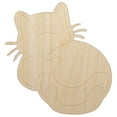 thumbnail image 1 of Cat Backside Wood Shape Unfinished Piece Cutout Craft DIY Projects - 6.25 Inch Size - 1/8 Inch Thick, 1 of 7