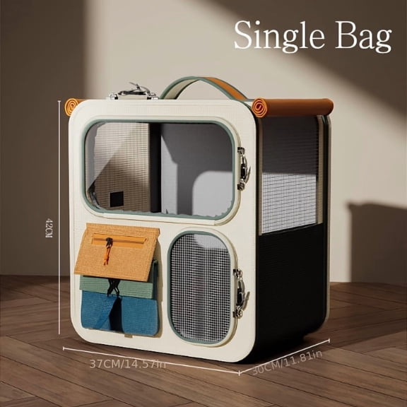 Cat Bag Outdoor Portable Cat Backpack Pet Trolley Case Shoulder Bag Multi Cat Divine Dog Large Capacity Luggage