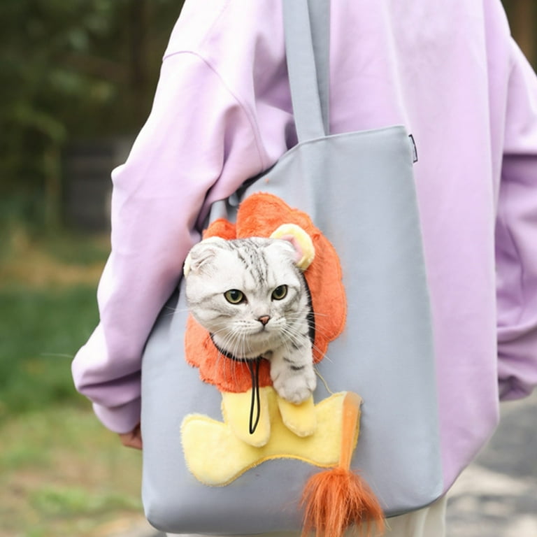 Cat Bag Pet Bag Can Show Cats Out Portable Canvas Bag Cute Pet Bag Walking Cat Portable Pet Bag Pet Accessories Pet Supplies Walmart