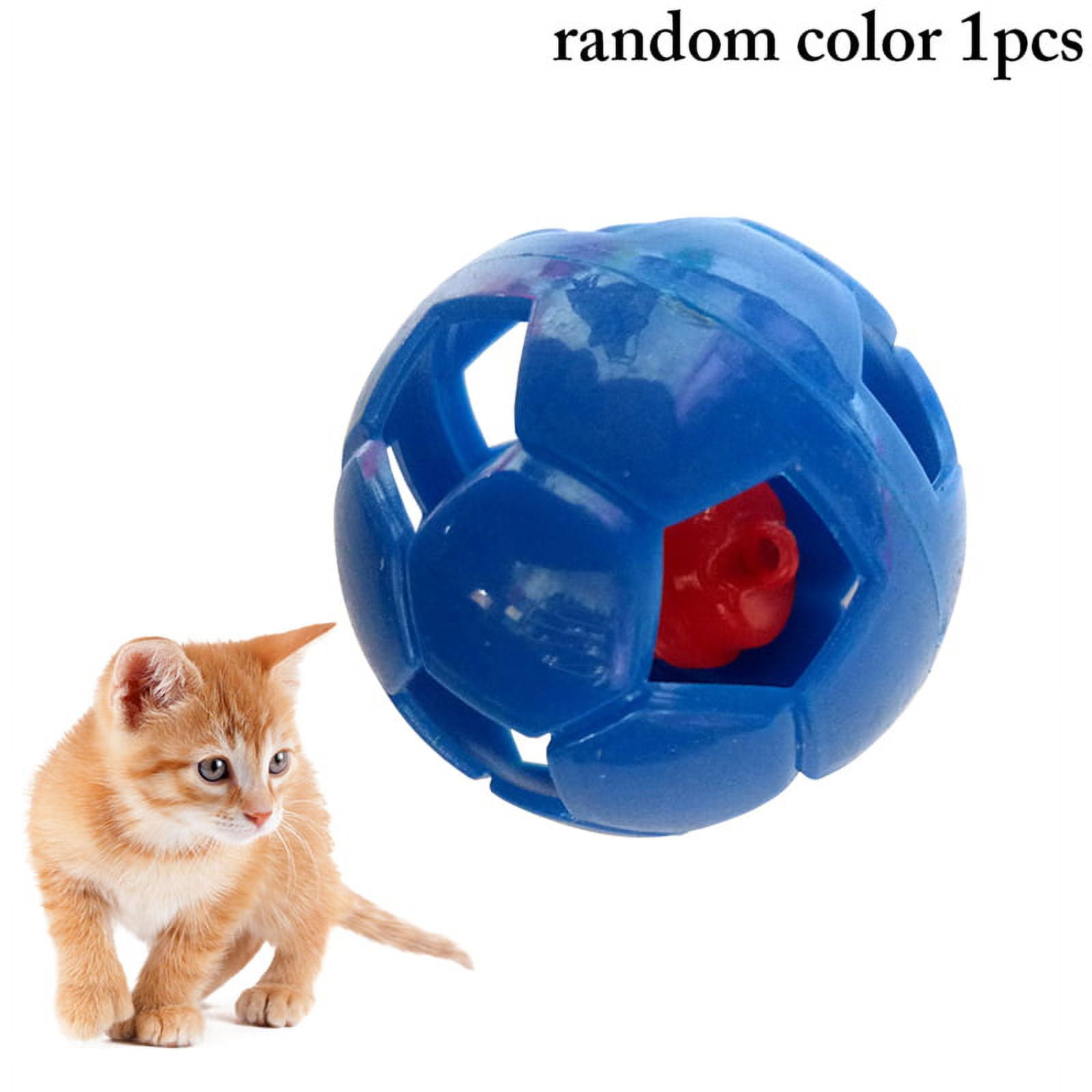 Cat Ball Toy Plastic Hollow Solid Color Mini Soccer Ball Cat Toy Kitten