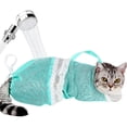 thumbnail image 1 of Cat Bathing Bag, Adjustable Breathable Cat Grooming Mesh Bag, Anti-bite & Anti-Scratch Cat Bath Washing Restraint Bag, For Showering and Trimming Nails(1Pc, Blue), 1 of 8
