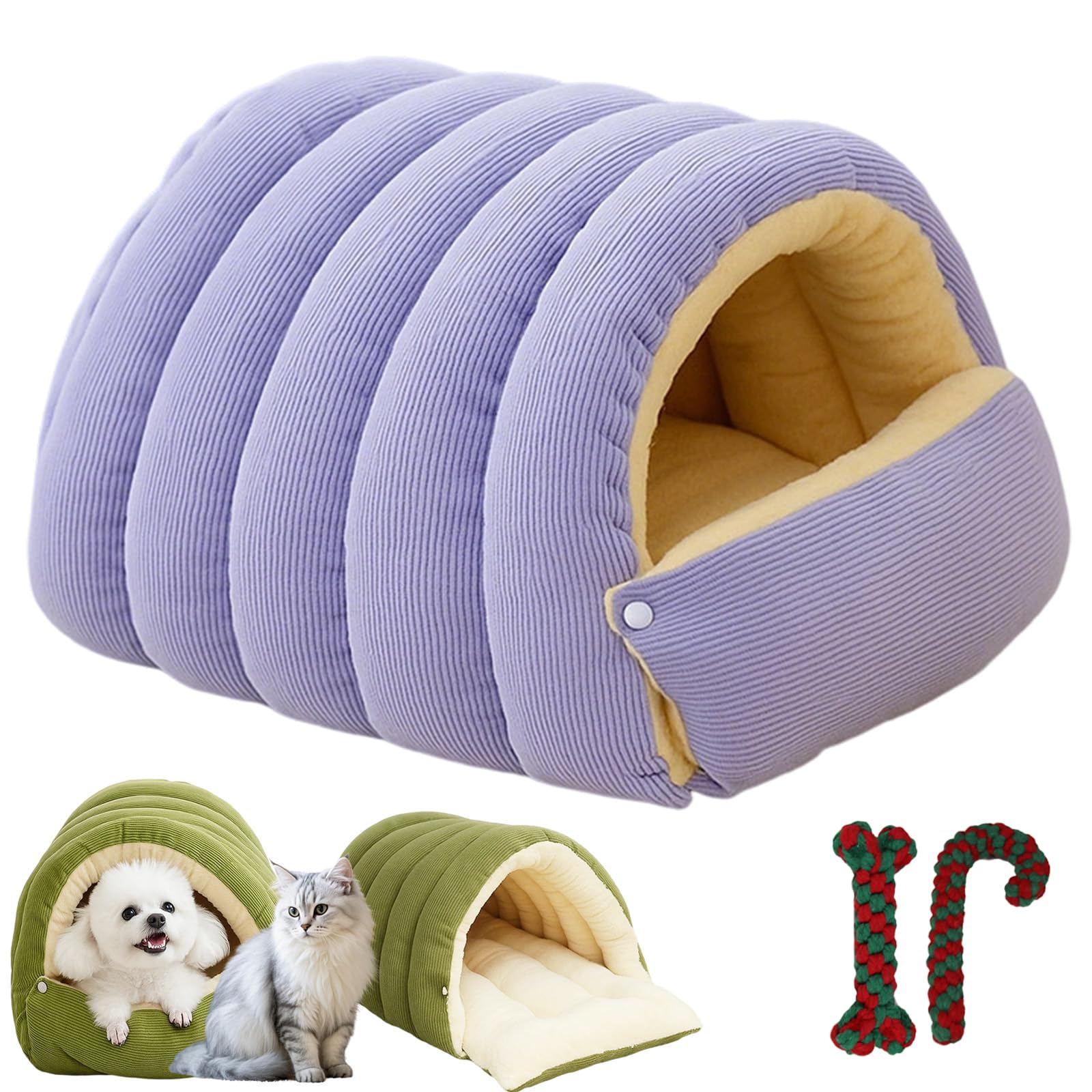 Cat Bed, 2026 New Pet Cave for Indoor Cats, Winter Warm Cat House ... - Cozy Heated Cat Nests For Small Areas