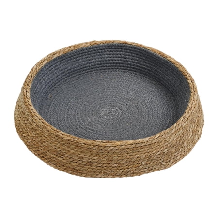 Cat Bed Basket Cat Scratcher Cat Scratch Mat for Kitten Cats and Small Dogs Gray