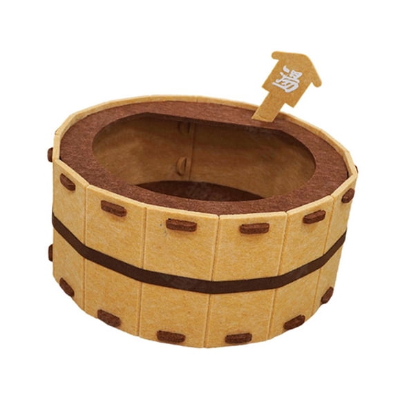 Cat Bed Cat Cave Hideaway Barrel Shape Design for Large Cats and Kitties As Indoor Household Pet Supplies