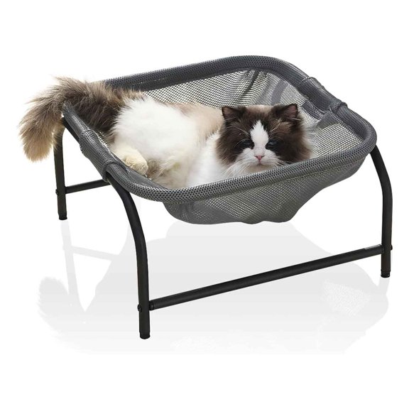 Cat Bed Cat Hammock Dog Bed Pet Square Hammock Bed Free-Standing Sleeping Couch Pet Supplies Wash Stable Detachable Easy Assembly Indoor Outdoor