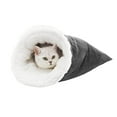 thumbnail image 1 of Cat Bed Cave Sleeping Bag, Pet Mat Self Warming Pad Sack for Cats and Small Dog, 360°Wrap Comfortable Pet Snuggle Sack, Semi-Enclosed Design, Warm Nest for Indoor Cats, 1 of 6