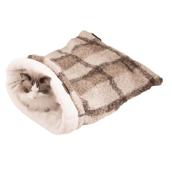 Cat Bed Cave Sleeping Bag, Pet Mat Warming Pad Sack for Cats and Small Dog,Burrowing Cozy Soft Comfortable Bed(for Small and Medium Cats)