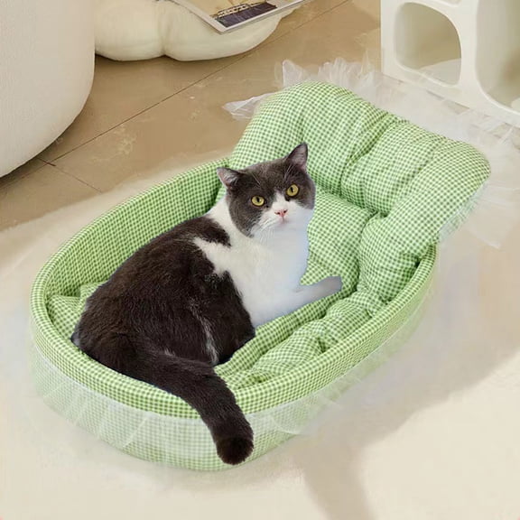 Cat Bed, Dog Bed, Large Dog Bed Multi-functional Pet Bed & Mat Set, Cat House & Sleeping Pad for All Pets