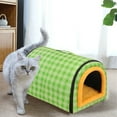 thumbnail image 1 of Cat Bed For Indoor Cats Foldable Cat Cave Anti-Slip & Water-Resistant Bottom Cat Houses For Indoor Cats Or Small Dogs Kitten Tent Rabbit Bed 2 In 1 Pet Bed, 1 of 6