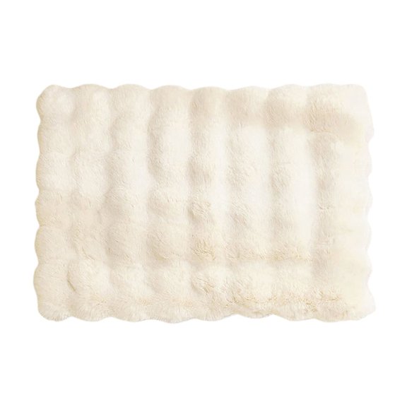 Cat Bed Plush Puppy Pad Mat Faux Fur Kitten Beds for Carriers/Floor Dog Friendly