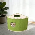 thumbnail image 1 of Cat Bed - Squishmallow Cat Bed & Dog Beds, Enclosed Fan-Shaped Villa for Multi-Cats, Warm Scratch-Proof Deep Sleep Bed for Indoor Cats & Small Dogs, 1 of 6