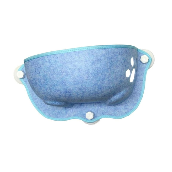 Cat Bed Window Cat Window Perch Hammock Shelves Room with Suction Saving Window Seat for Self , Blue