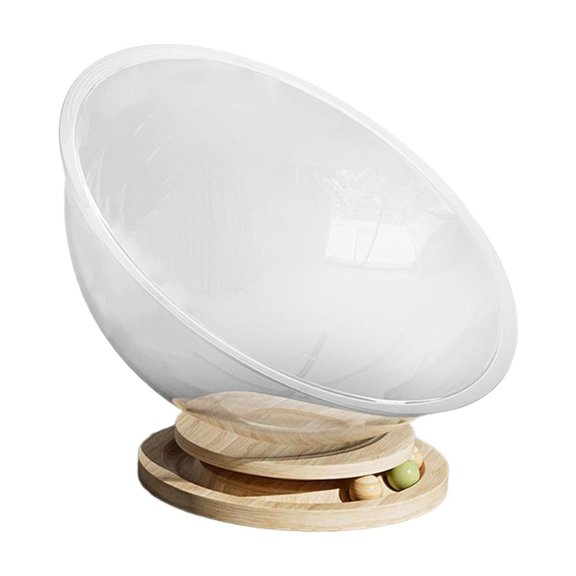 Cat Beds Dreamy Fun For Kitties Cat Sleeping Space Capsule Rotating Play Toy Comfortable Durable