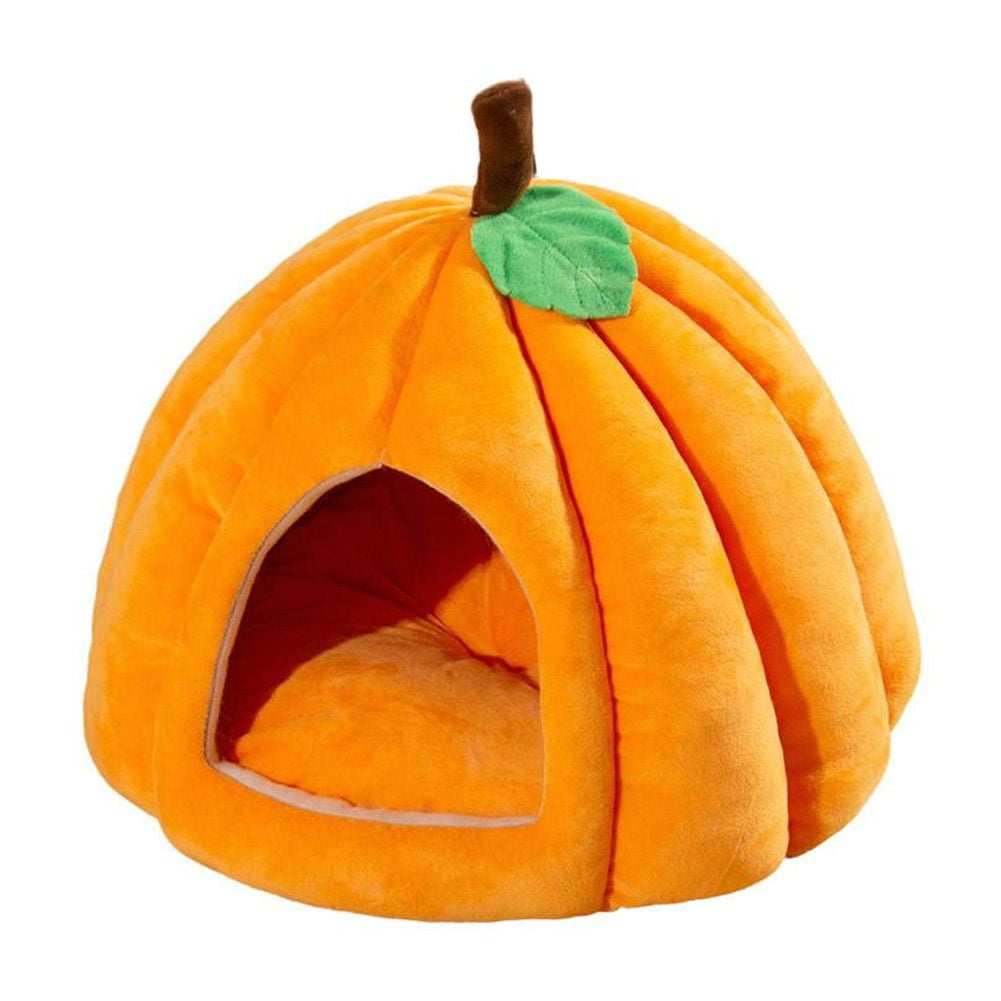 Cat Beds For Indoor Cats, Pumpkin Cat House,Cute Pumpkin Shape Cat Bed ...
