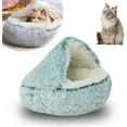 thumbnail image 1 of Cat Beds For Indoor Cats,Suitable For Pets Under 33 lbs Soft Plush Donut Cuddle Bed With Waterproof Bottom, Non-Slip Washable Pet Mat, 1 of 8