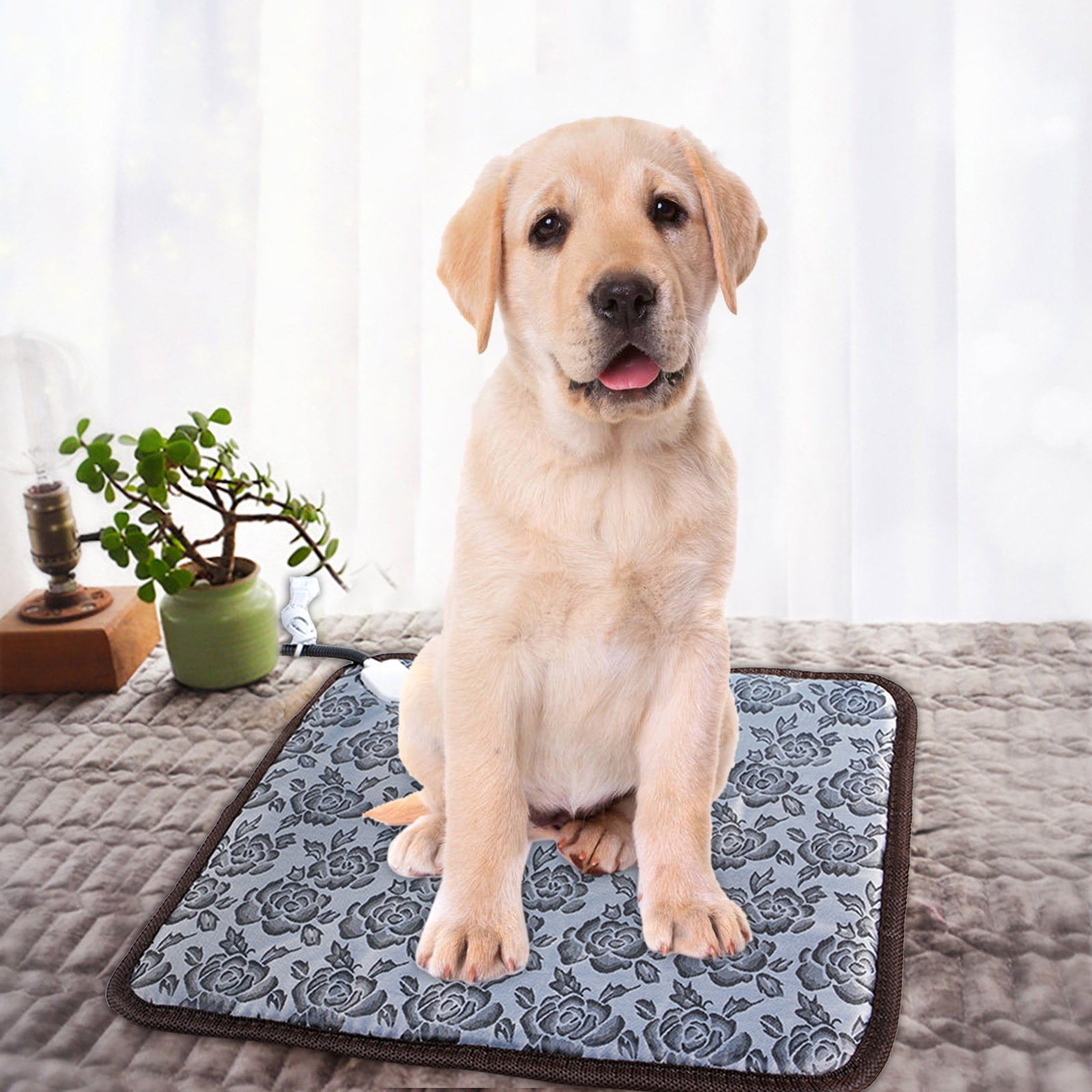 Cat Beds for Indoor Cats Large Pressure Activated Pet Heating Pad