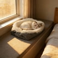 thumbnail image 1 of Cat Beds Small Dog Bed, Self Warming Cat Dog Mat Washable Warm Fluffy Pet Pad Calming Cushion Soft Kitty Bed for Indoor Outdoor Crate Pets Cat Small Dog Sleeping,A, 1 of 7