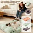 thumbnail image 1 of Cat Beds for Indoor Cats,Pet Blanket, Thickened for Winter Warmth, Suitable for All Seasons, Cats Bed Blanket, Dog Blanket MGreen, 1 of 4
