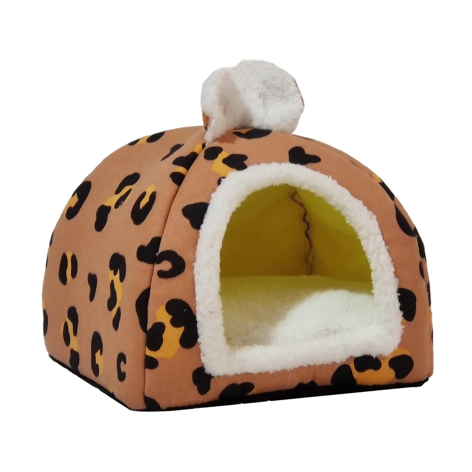 Cat Beds for Indoor Cats Small Dog Bed Pet Tent Cave Warm Sleeping Nest for Puppy and Kitten Small Pets S Red