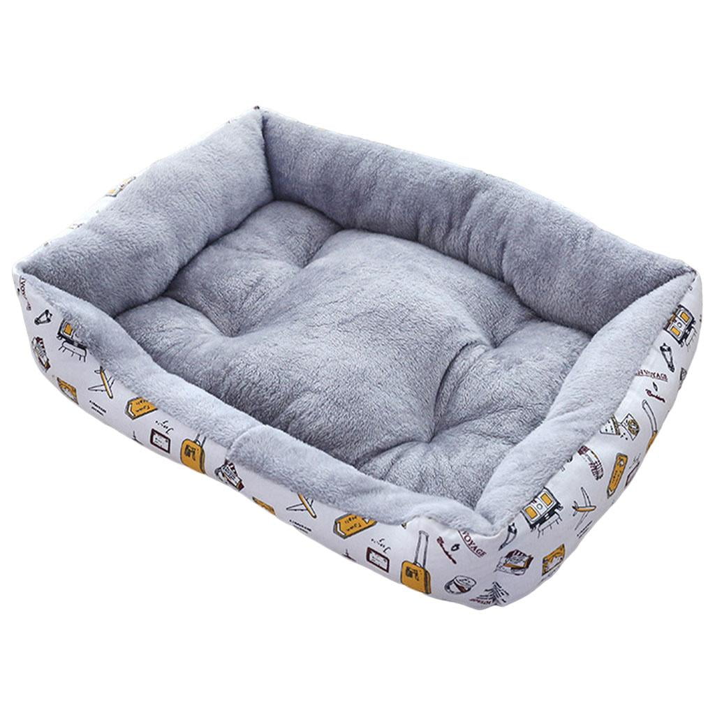 Cat Beds for Indoor Outdoor Small Dog Bed Self Warming Cat Beds Mat Warm Pet Pad Portable Cat Dog Mattress for Medium Small Pets Grey L