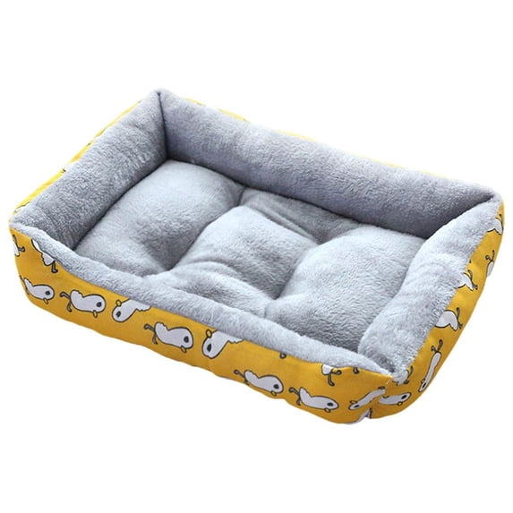 Cat Beds for Indoor Outdoor Small Dog Bed Self Warming Cat Beds Mat Warm Pet Pad Portable Cat Dog Mattress for Medium Small Pets Yellow L