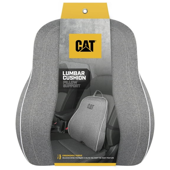 Cat® Big Lumbar Support Cushion for Cars Trucks SUVs - Ergonomic Back Support for Comfortable Driving