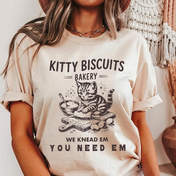 Cat Biscuit Maker Shirt: Kitty Baker Gift Tshirt All Size S-5XL