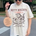 thumbnail image 1 of Cat Biscuit Shirt, Cute Kitty Biscuits Bakery Retro Style Graphic Tee, Funny Baking Gifts for Her, Cat Lover Baker Tshirt, Kitten T-Shirt, 1 of 5