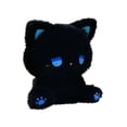 thumbnail image 1 of Cat Black Plush Stuffed Toys Soft Throw Pillow Decorations, Kids Birthday Party Preferred Gift for Holidays, Birthdays, 1 of 4
