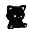thumbnail image 1 of Cat Black Plush Stuffed Toys Soft Throw Pillow Decorations, Kids Birthday Party Preferred Gift for Holidays, Birthdays, 1 of 4