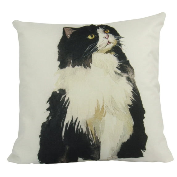 Cat | Black and White | Cat Pillow | Cute Cat | Cat Gifts | Cat Decor | Cat Photo | Gifts for Cat Lovers | Room Pillow | Throw Pillow Covers