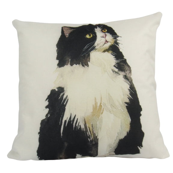 Cat | Black and White | Cat Pillow | Cute Cat | Cat Gifts | Cat Decor | Cat Photo | Gifts for Cat Lovers | Room Pillow | Throw Pillow Covers