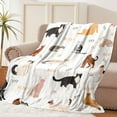 thumbnail image 1 of Cat Blanket Animals Pet Pattern Throw Blanket Super Soft Flannel Fleece Blanket Lightweight Fluffy Plush Bed Blanket for Cat Lovers Kids Girls Women Adults 60"X80", 1 of 6