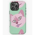 thumbnail image 1 of Cat Blep Pink Tongue Out Funny M2850 Phone Case for iPhone 17 16 15 14 13 12 11 Pro Max, 1 of 2