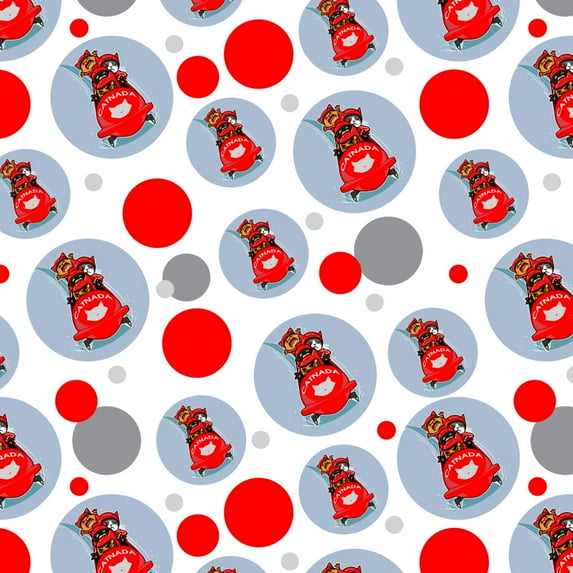Cat Bobsleigh Bobsled Team Winter Sport Canada Premium Gift Wrap Wrapping Paper Roll