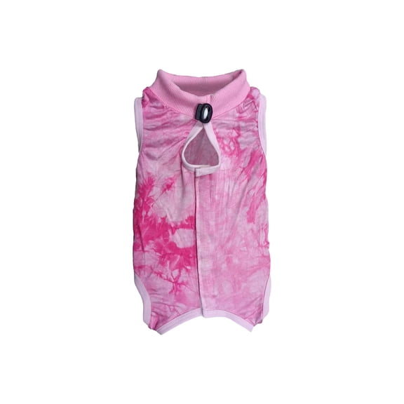 Cat Body Suit Post Surgery, Cat Surgical Recovery Suit Female, Fabric Cotton Fabric, Breathable Weave, Lick Prevention, Pink, 14 in Length, 1 Pc